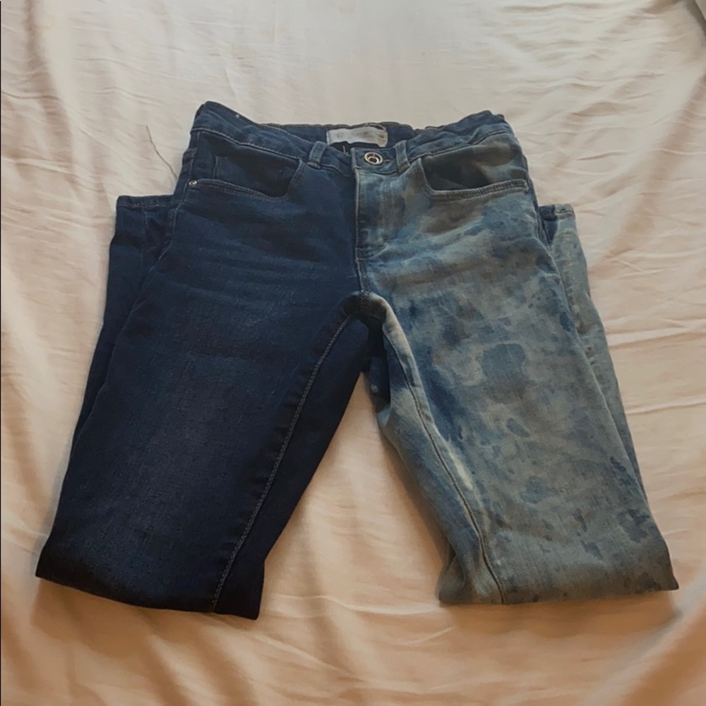 Bleached jeans